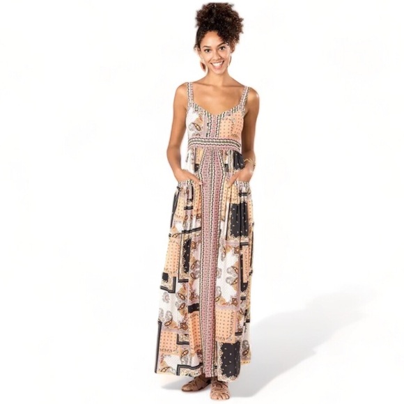 Matilda Jane Dresses & Skirts - Matilda Jane Perfectly Paisley Patch Boho Maxi Dress